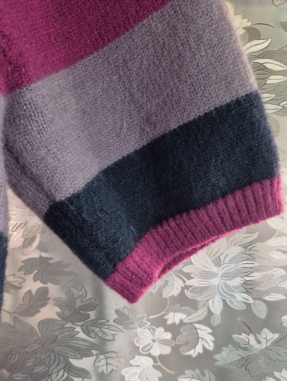 Knit Mix Sweater (,M) - Picture 4 of 6